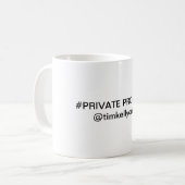 Private Property Mug Koffiemok (Voorkant links)