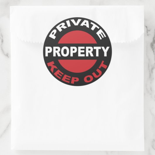 Private Property Sticker (Tas)