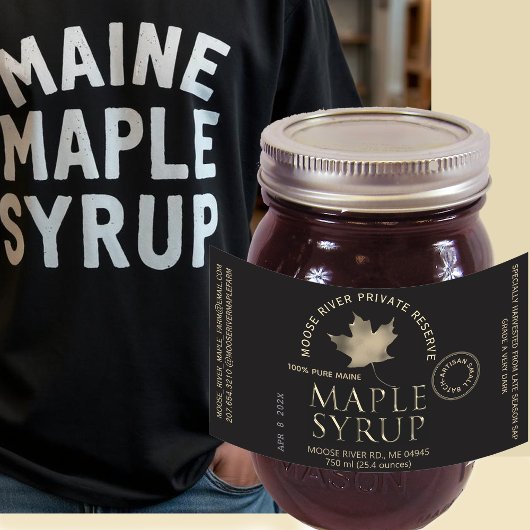 Private Reserve Zwart Label Artisan Maple Syrup