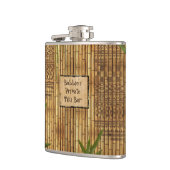 Private Tiki Bar met Jouw naam erop Heupfles (Links)