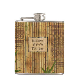 Private Tiki Bar met Jouw naam erop Heupfles