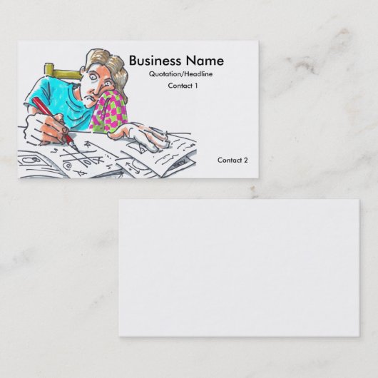 Private Tutor Visitekaartjes (Voorkant / Achterkant)