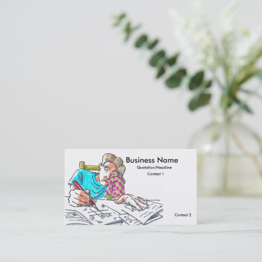 Private Tutor Visitekaartjes (Staand voorkant)