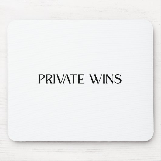 Private Wins Ergonomic Wrist Support Mouse Pad Muismat (Voorkant)