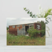 Privé adreswijziging Kaart: Verplaatst naar land Aankondiging (Staand voorkant)