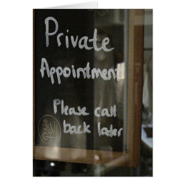privé-afspraak (Voorkant)