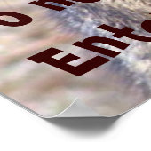 Privé alsjeblieft_ afdrukken poster (Hoek)