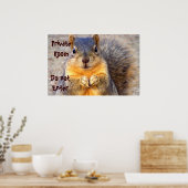 Privé alsjeblieft_ afdrukken poster (Keuken)