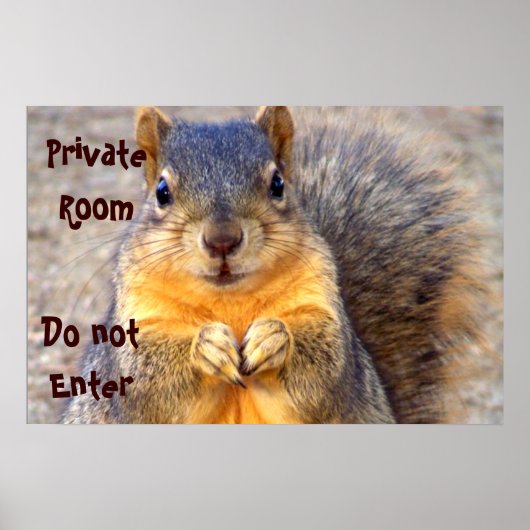 Privé alsjeblieft_ afdrukken poster (Voorkant)