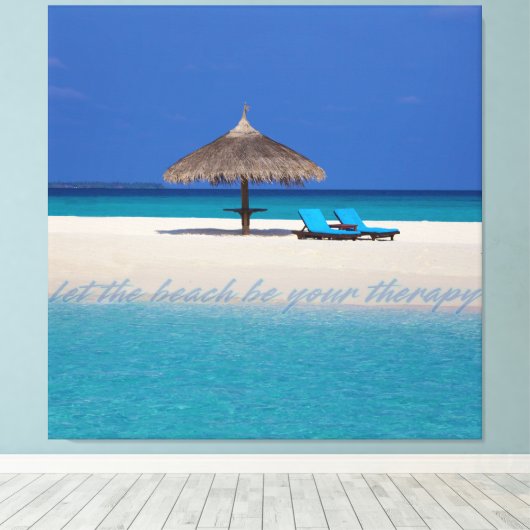 Privé-bank Canvas Afdruk (Insitu (Houten vloer))