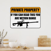 Privé bezit - als u dit kunt lezen... poster (Keuken)