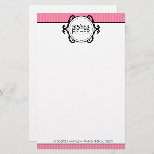 privé briefpapier (Voorkant / Achterkant)