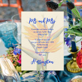 Privé Bruiloft Vogel van het Paradijs Bloemen Part Kaart