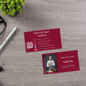 Privé chef-kok bordeaux foto catering QR code Visitekaartje