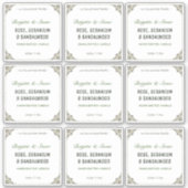 Privé Collectie handgemaakt Transparante Kaars Sticker (Voorkant)