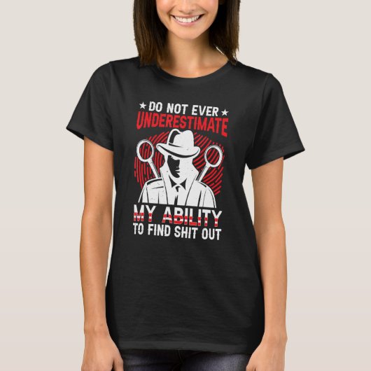 Privé detective 1 t-shirt (Voorkant)