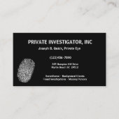 Privé detective onderzoeker Visitekaartjes (Voorkant)