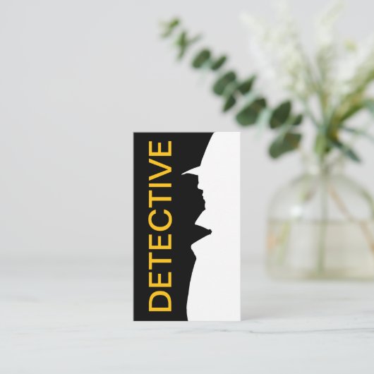 privé-detective visitekaartje (Staand voorkant)