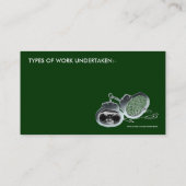 privé-detective visitekaartje (Achterkant)