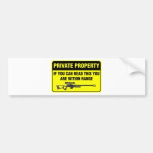 Privé-eigendom Bumpersticker