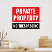 Privé-eigendom nr. poster (Keuken)