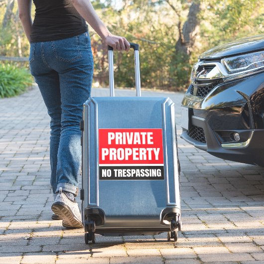 Privé-eigendom nr. sticker (Koffer Insitu)