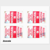 privé-eigendom stickers (Vel)