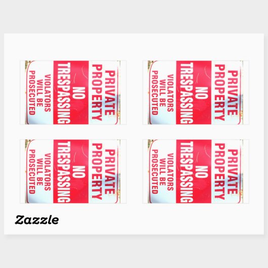 privé-eigendom stickers (Vel)