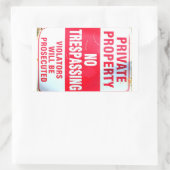 privé-eigendom stickers (Tas)