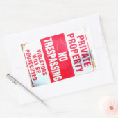 privé-eigendom stickers (Envelop)