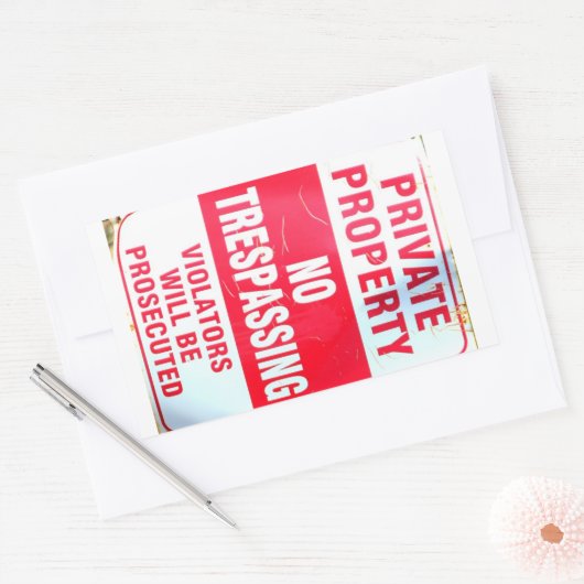 privé-eigendom stickers (Envelop)