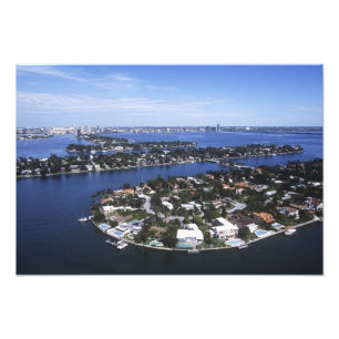 Privé-eilandhuizen van Biscayne Bay, Star Foto Afdruk