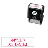 Privé en vertrouwelijk KIES KLEUR Zelfinktende Stempel (In situ)