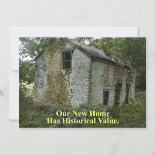 Privé Funny Change of Address Card - Historisch Aankondiging