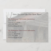 Privé Funny Change of Address Card: New Porch Aankondiging (Achterkant)