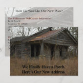 Privé Funny Change of Address Card: New Porch Aankondiging (Voorkant / Achterkant)