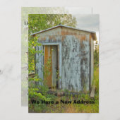 Privé Funny Change of Address Kaart One Room Home (Voorkant / Achterkant)