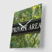 PRIVÉ-GEBIED VIERKANTE KLOK (Hoek)