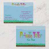 Privé-gesprekspartner Visitekaartje (Voorkant / Achterkant)