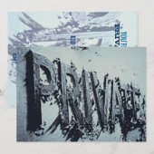 Privé Herenfeest Kaart (Voorkant / Achterkant)