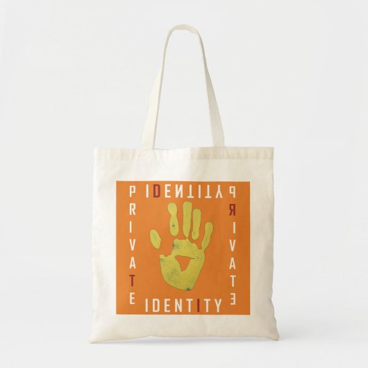 Privé Identiteit Boodschappentas Tote Bag (Voorkant)