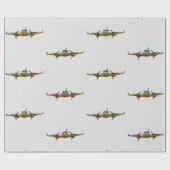 Privé-jet. Cadeaupapier (Vlak)