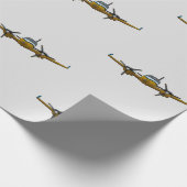 Privé-jet. Cadeaupapier (Hoek)