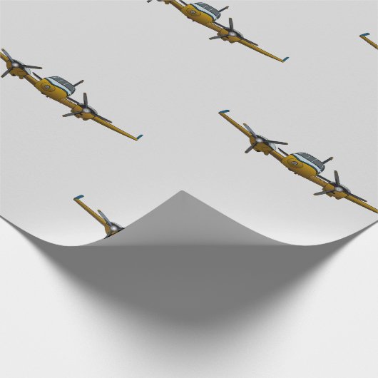 Privé-jet. Cadeaupapier (Hoek)