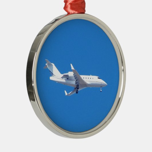 Privé-jet. Metalen Ornament (Rechts)