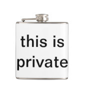 privé-kolf heupfles (Voorkant)