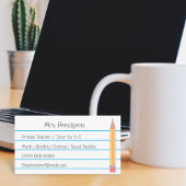 Privé-leraar Toner Personeel Flashcard Visitekaartje