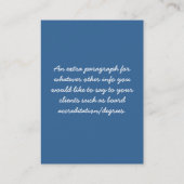 privé-leraar visitekaartje (Achterkant)