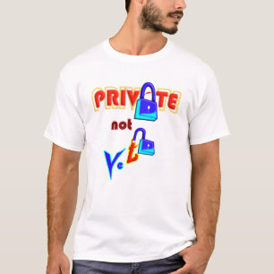 Privé, Nog Niet, Minimalistische Typografie T-Shir T-shirt