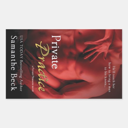 Privé-oefening door Samanthe Beck Rechthoekige Sticker (Voorkant)